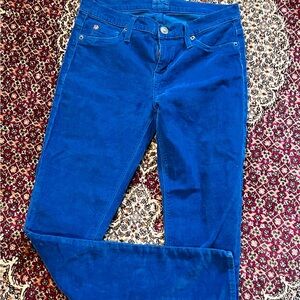Hudson royal blue corduroy pants.